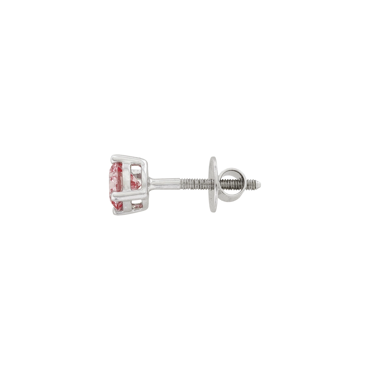 Topos studs en oro blanco de 18 Kilates, con 2 diamante de laboratorio centrales de 1.00 Ct