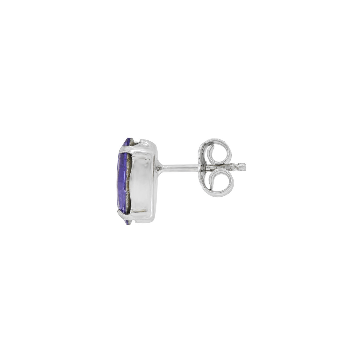 Topos studs en plata Ley 925, con 2 cristales centrales, de la coleccion Sueños