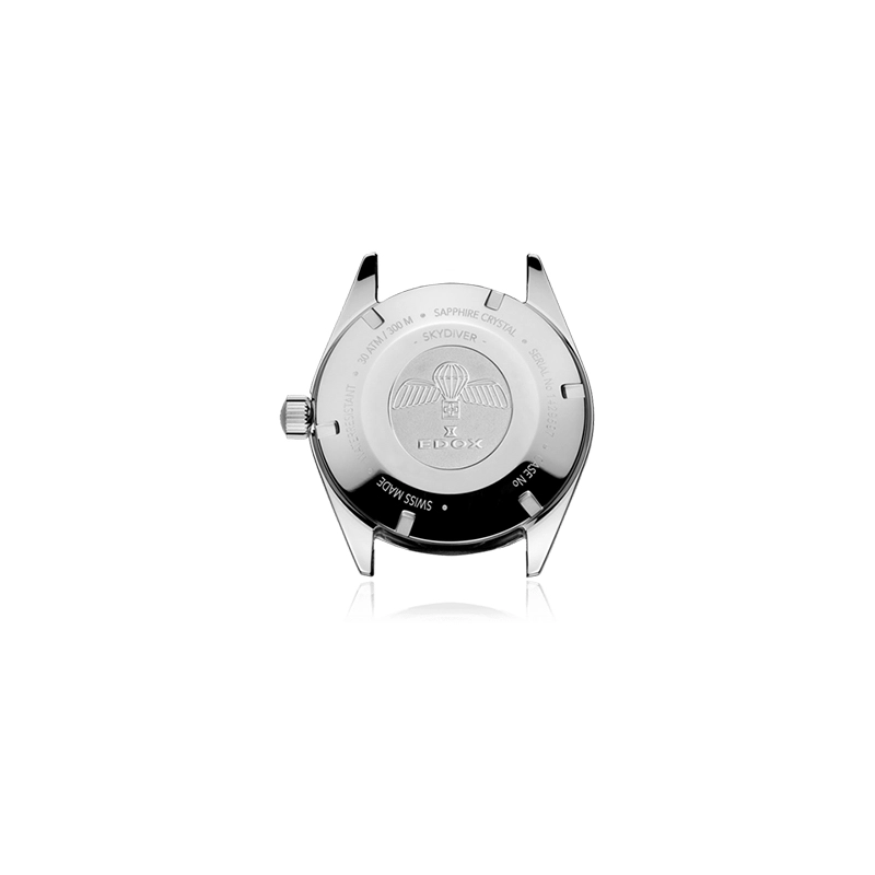 Reloj Edox análogo, Unisex, tablero redondo color rosado, estilo index, pulso cuero color rosado, calendario
