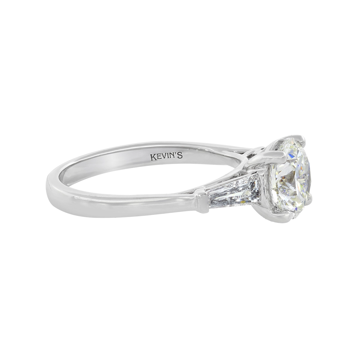 Anillo de compromiso con diamante de laboratorio central redondo IGI de 2.00ct y decoración en diamantes de laboratorio, oro tono blanco 18k, rodinado