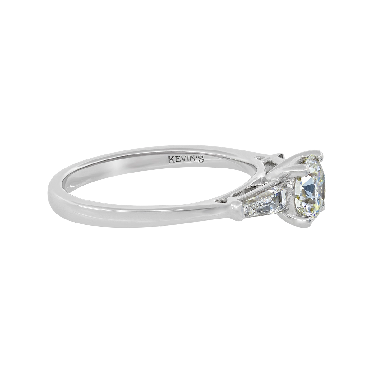 Anillo de compromiso con diamante de laboratorio central redondo IGI de 1.00ct y decoración en diamantes de laboratorio, oro tono blanco 18k, rodinado