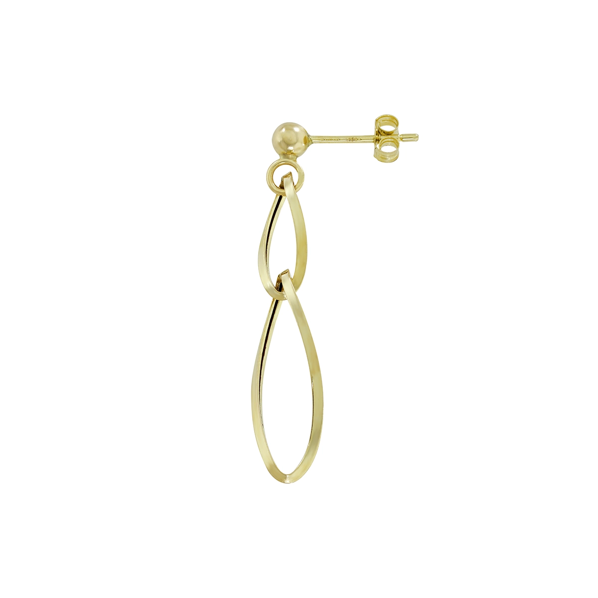 Aretes en oro amarillo de 18 Kilates, Figuras geométricas
