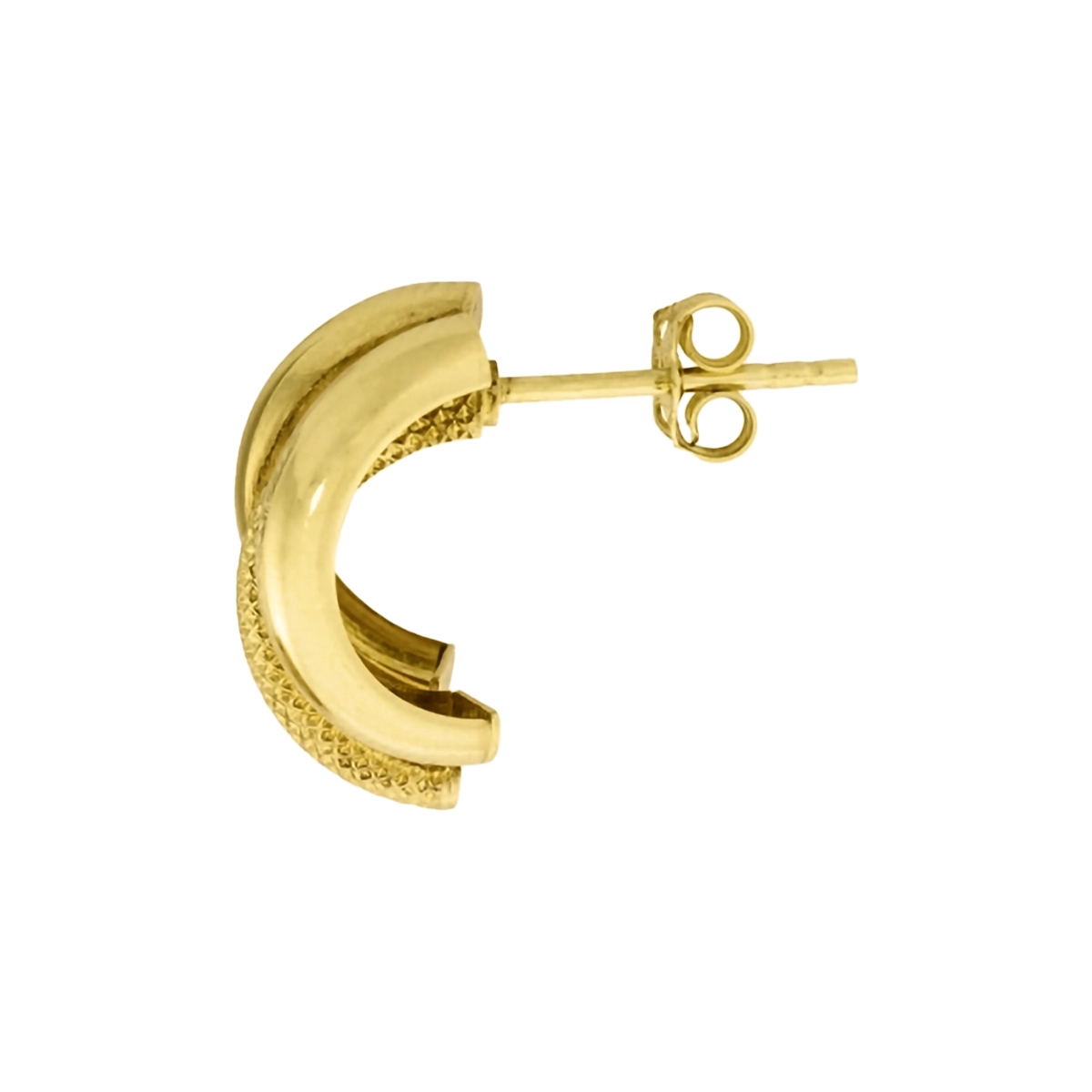 Aretes en oro amarillo de 18 Kilates con visos