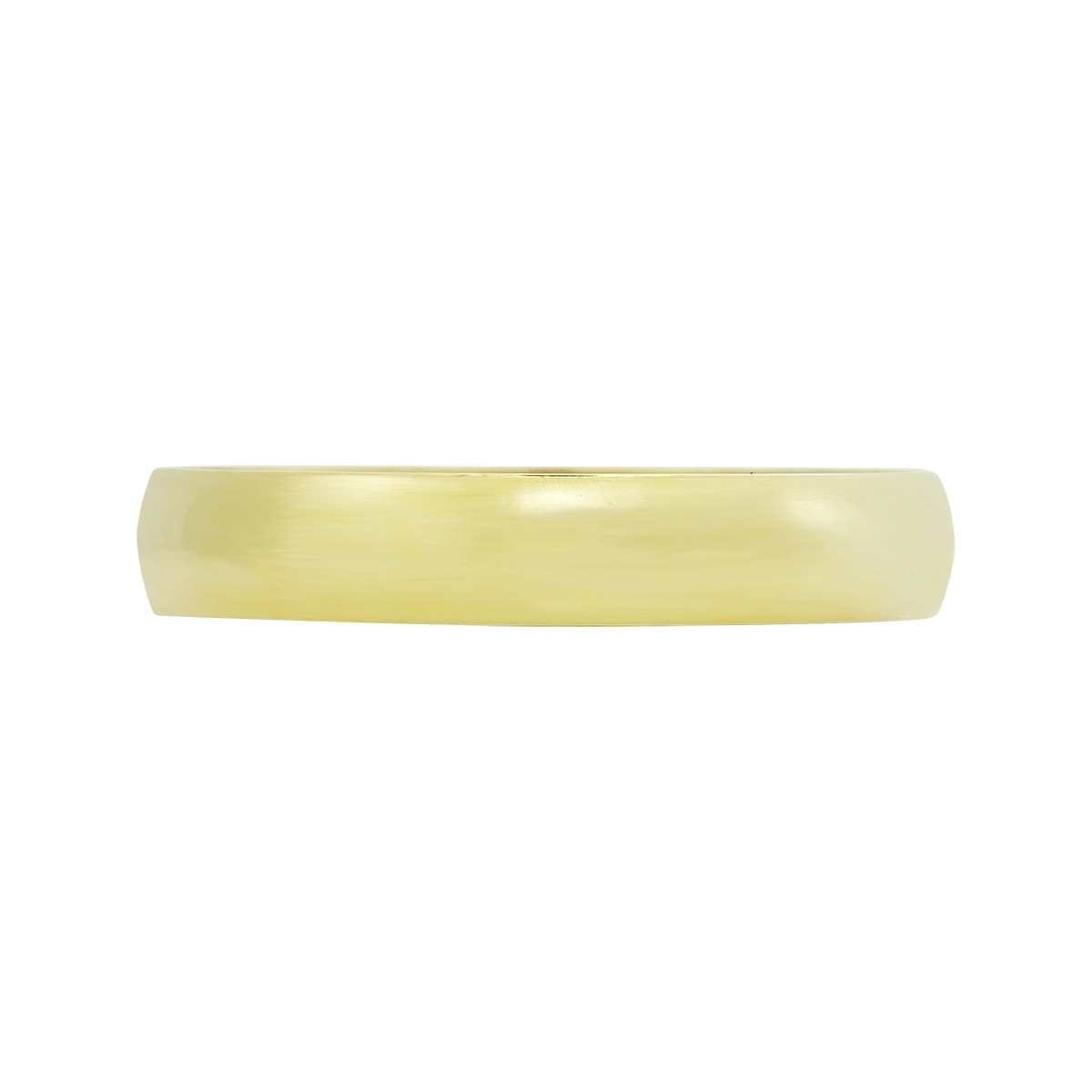 Argolla en oro amarillo de 18 Kilates, 1/2 caña, 4 mm. de ancho