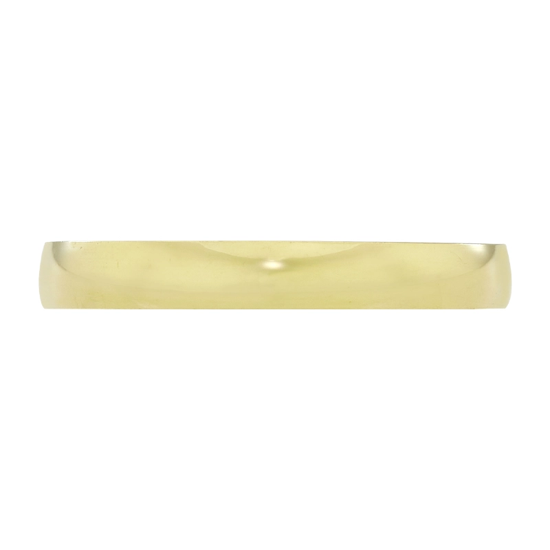 Argolla en oro amarillo de 18 Kilates, Plana, 3 mm. de ancho