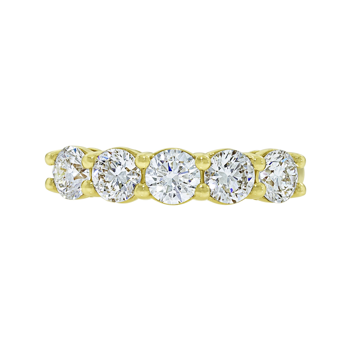 Argolla en oro amarillo de 18 Kilates, Cintillo, con diamante de laboratorio de 1.50 Ct