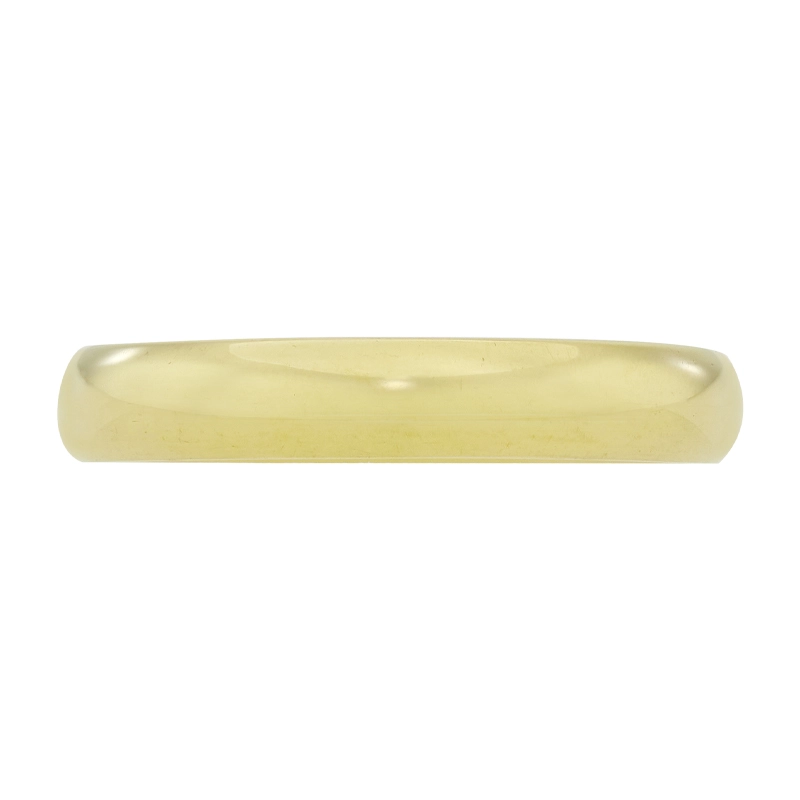 Argolla en oro amarillo de 18 Kilates, 1/2 caña, 4 mm. de ancho