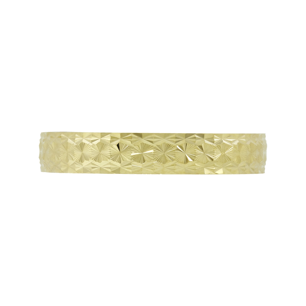 Argolla en oro amarillo de 18 Kilates con visos, Plana, 3.50 mm. de ancho