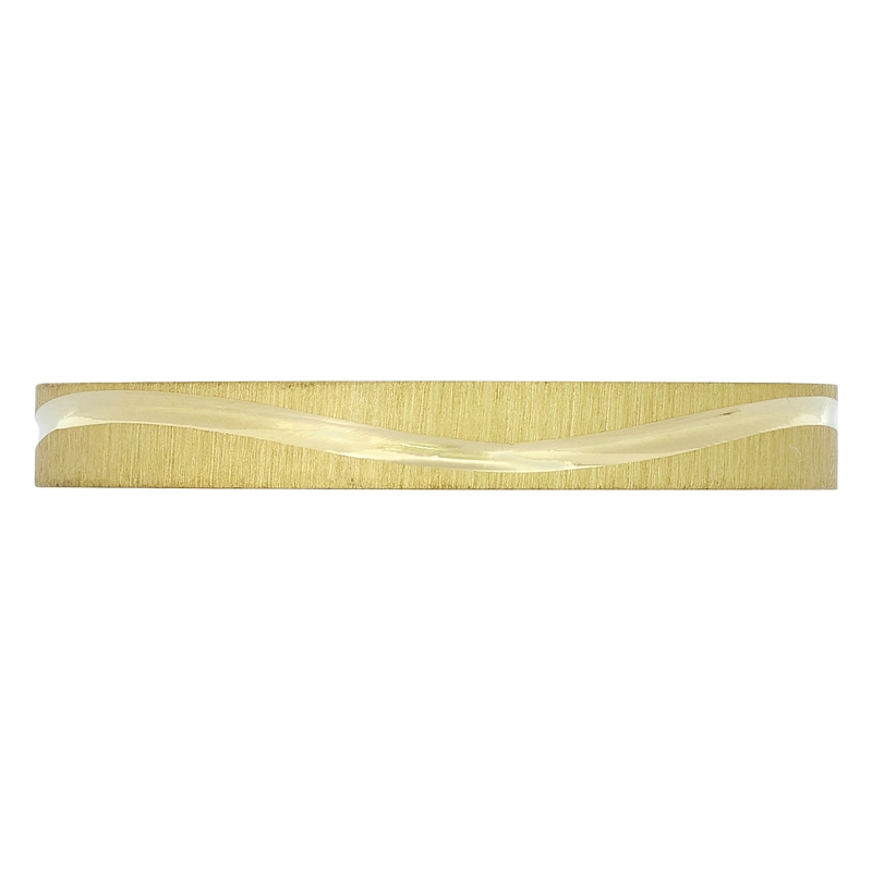 Argolla en oro amarillo de 18 Kilates satinado, Plana, 3 mm. de ancho