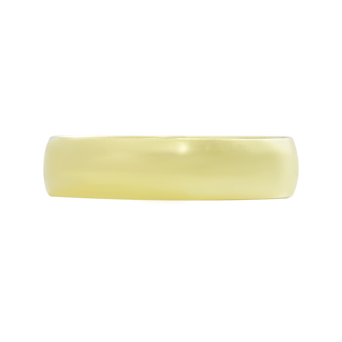 Argolla en oro amarillo de 18 Kilates, 1/2 caña, 5.50 mm. de ancho