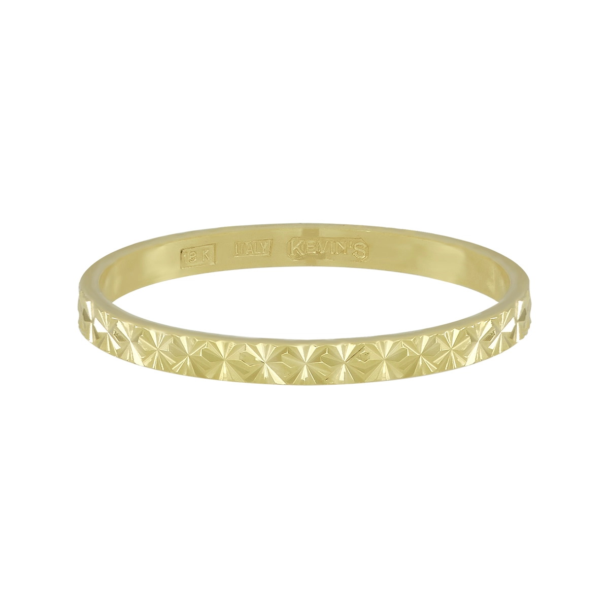 Argolla en oro amarillo de 18 Kilates con visos, Plana, 1.50 mm. de ancho