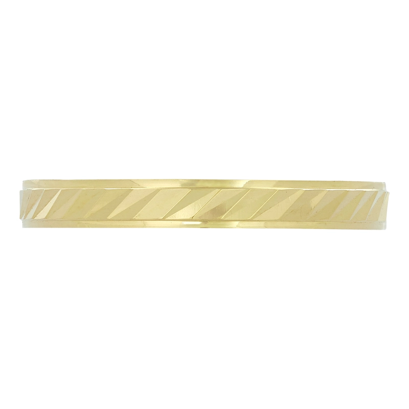 Argolla en oro amarillo de 18 Kilates con visos, Plana, 3 mm. de ancho
