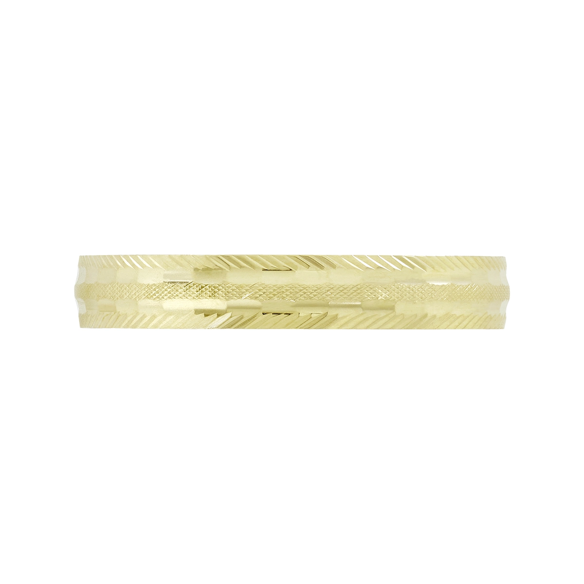 Argolla en oro amarillo de 18 Kilates con visos, Plana, 3 mm. de ancho