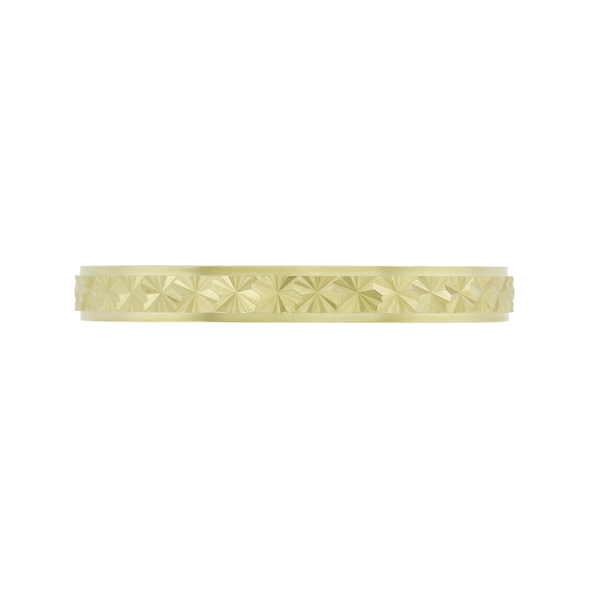 Argolla en oro amarillo de 18 Kilates con visos, Plana, 3 mm. de ancho