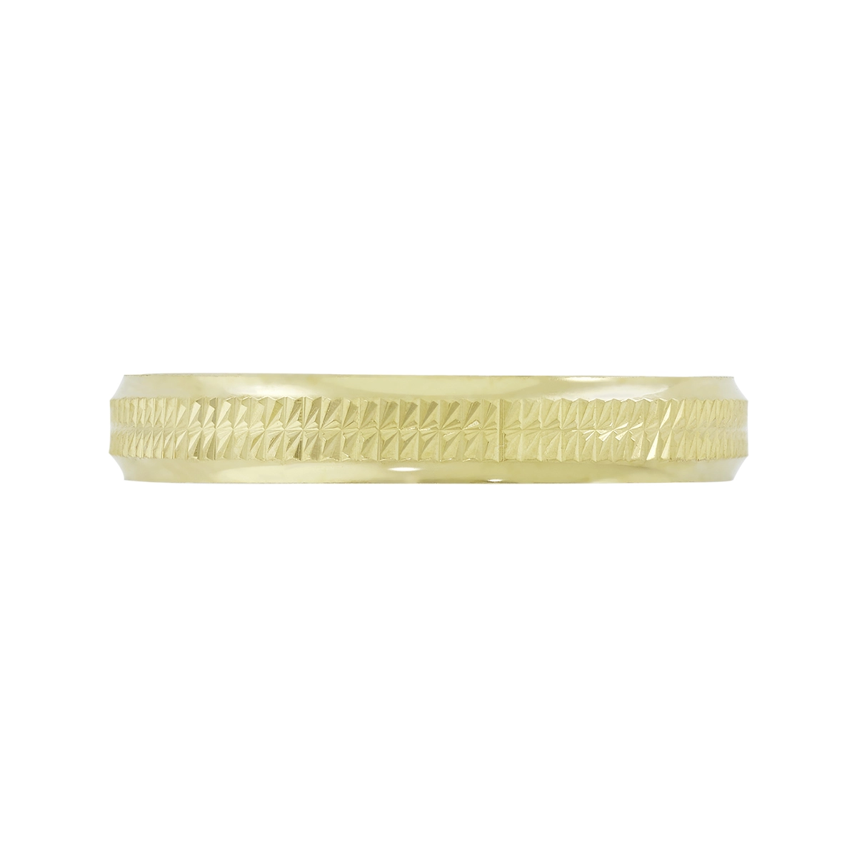 Argolla en oro amarillo de 18 Kilates con visos, Plana, 3 mm. de ancho