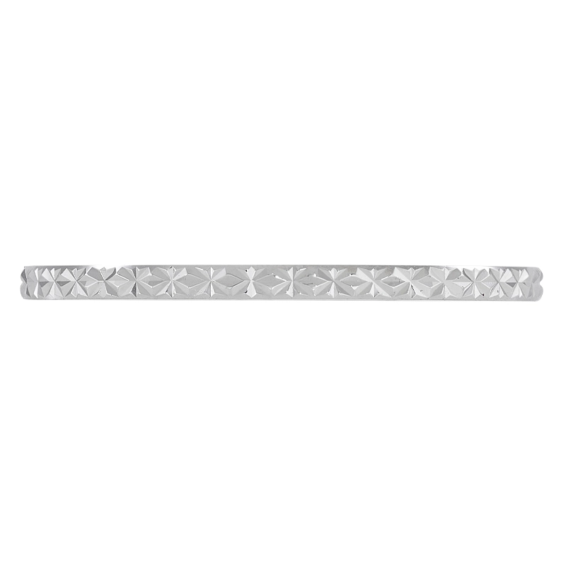Argolla en oro blanco de 18 Kilates con visos, Plana, 1.50 mm. de ancho