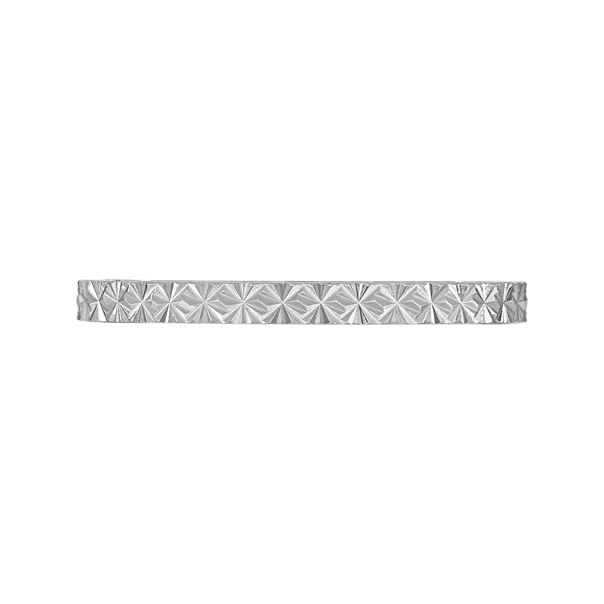 Argolla en oro blanco de 18 Kilates con visos, Plana, 1.50 mm. de ancho