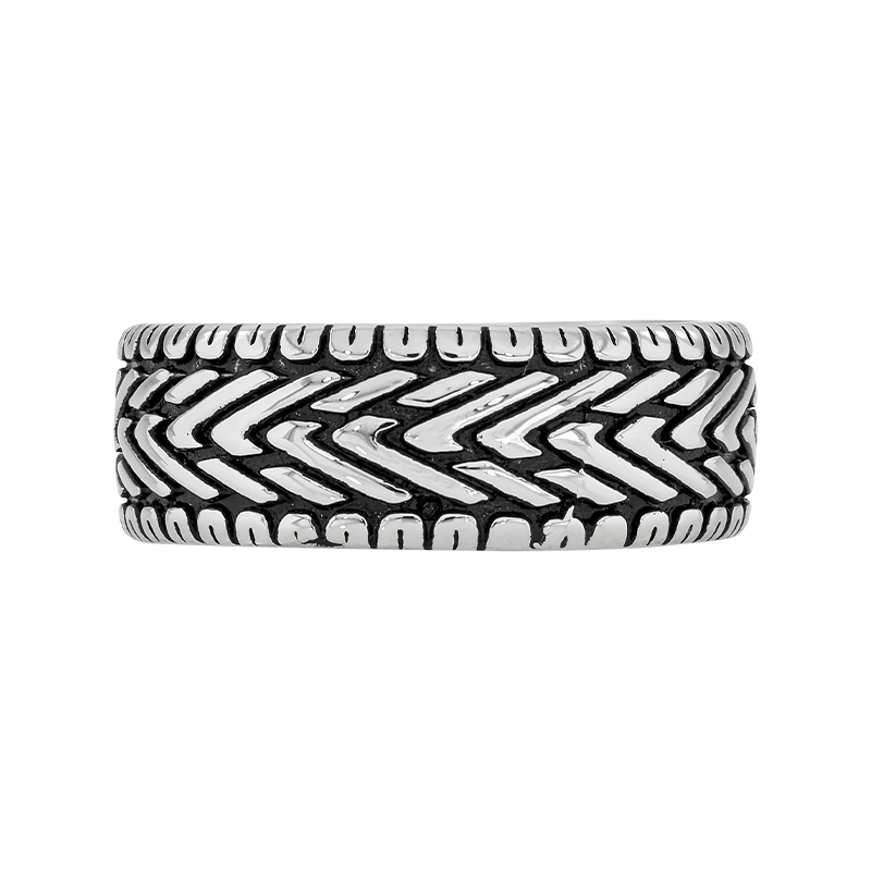 Argolla en acero, 1/2 caña, 7.50 mm. de ancho, de la coleccion Forza