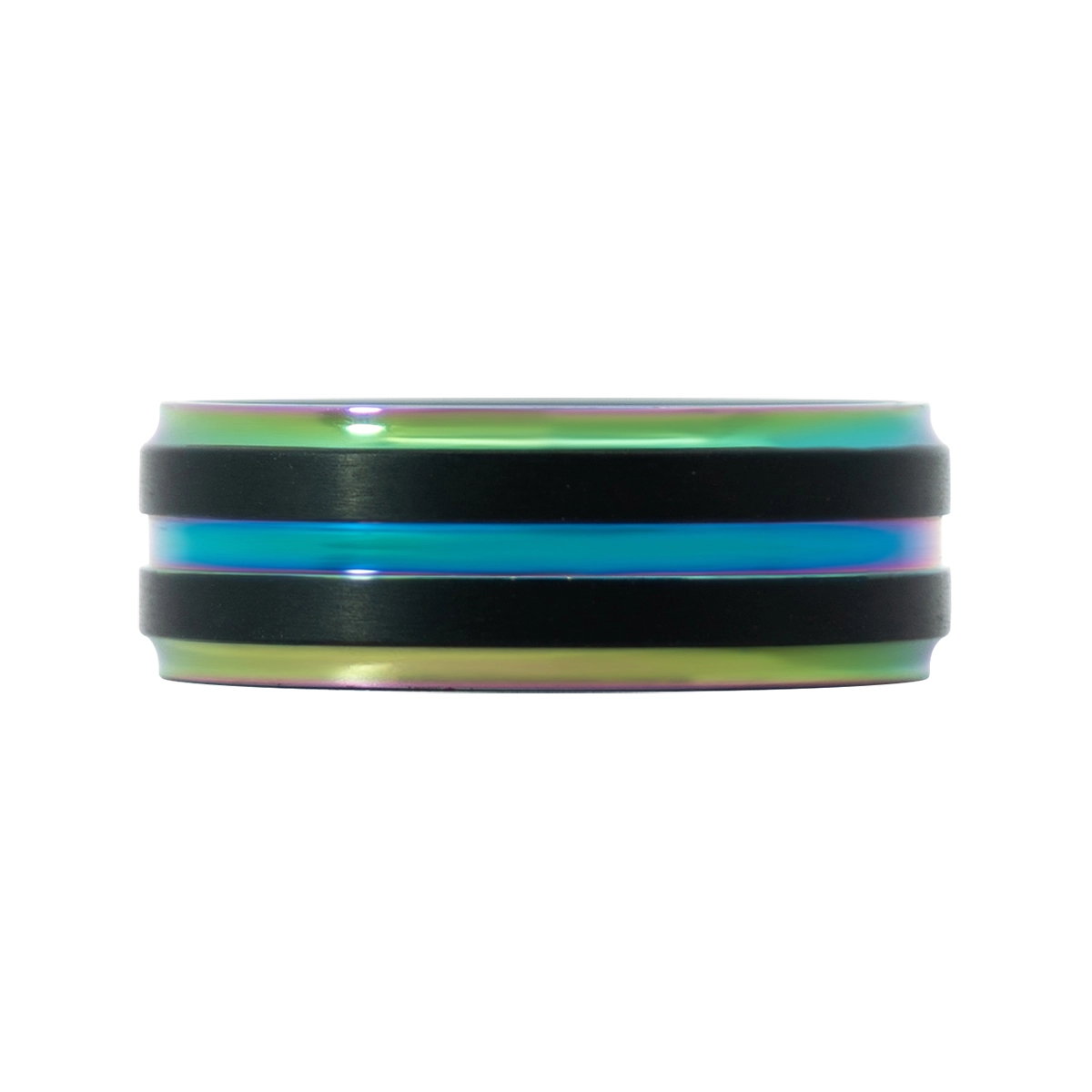 Argolla en acero satinado, Plana, 8 mm. de ancho, de la coleccion Forza