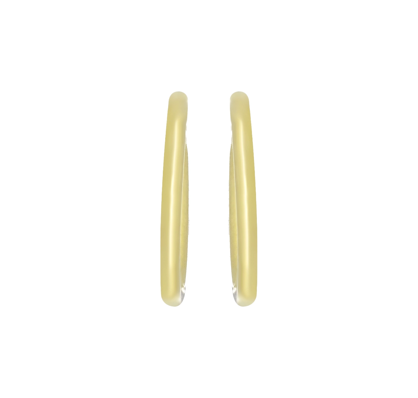 Candongas en oro amarillo de 18 Kilates, Aguja, 1 mm. de ancho