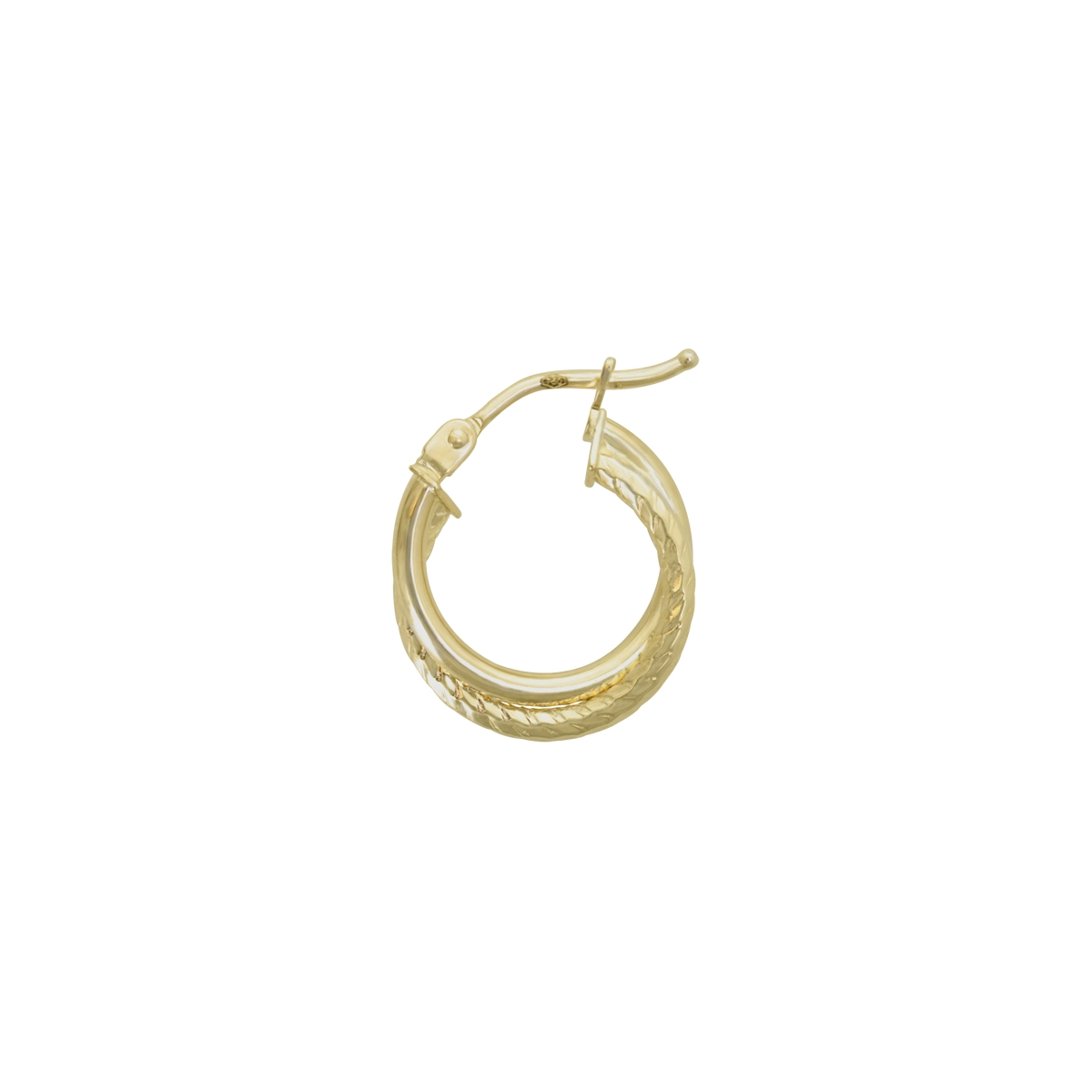 Candongas en oro amarillo de 18 Kilates con visos, Tubo, 3 mm. de ancho
