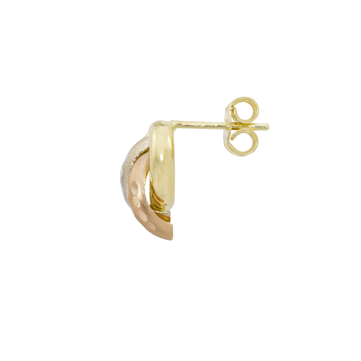 Topos en oro amarillo de 18 Kilates con visos, Circulo, 11.50 mm. de ancho