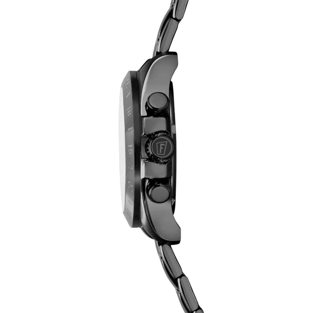 Reloj Festina analogo, Unisex, tablero redondo color gris, estilo index, pulso acero color gris, cronografo