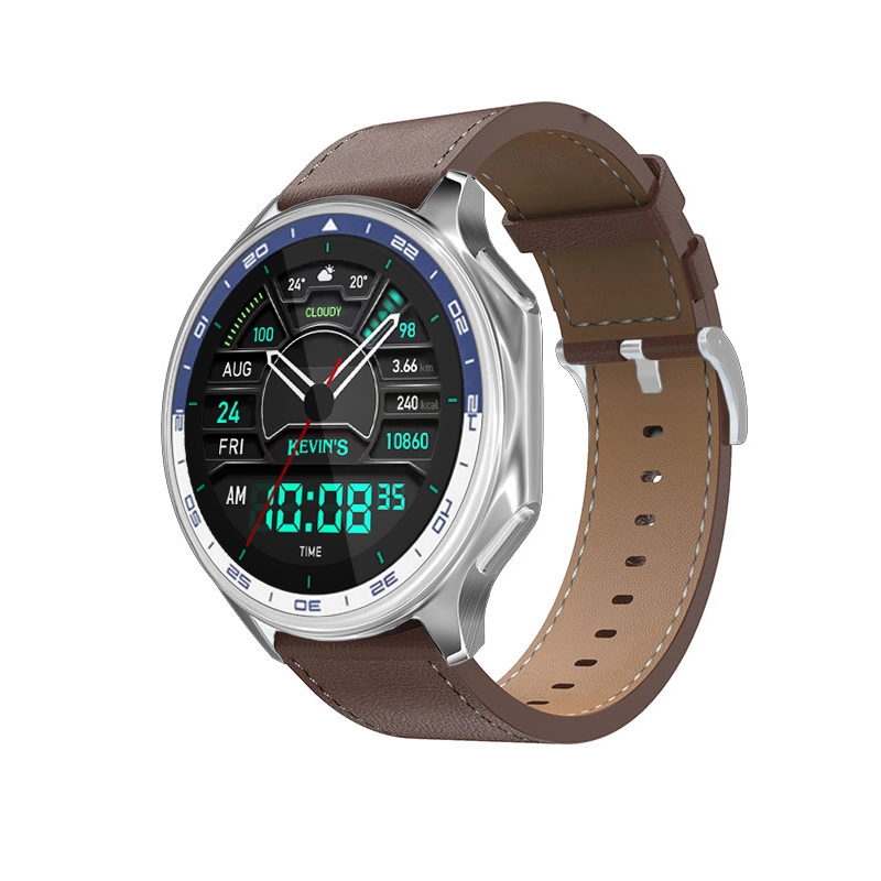Reloj Kevins digital, para Hombre, tablero redondo color multi, estilo sin numeros, pulso silicona colores azul y café