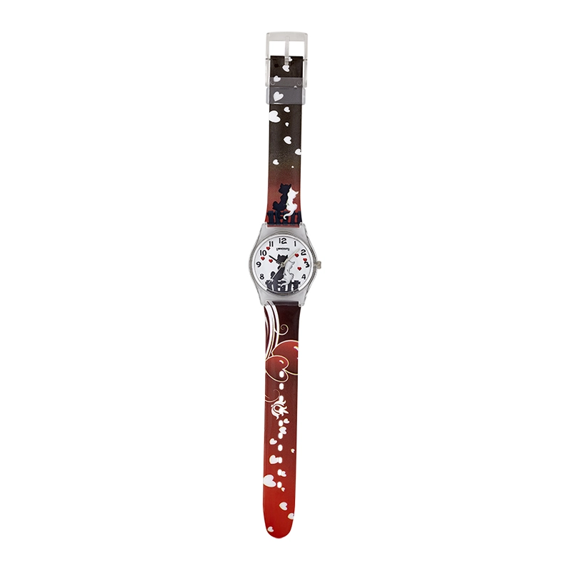 Reloj Reloj university analogo, para Mujer niña, tablero redondo color blanco, estilo arabigos, pulso plastico color negro