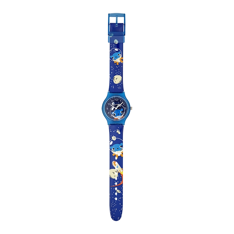 Reloj Reloj university analogo, para Mujer niña, tablero redondo color azul, estilo arabigos, pulso plastico color azul