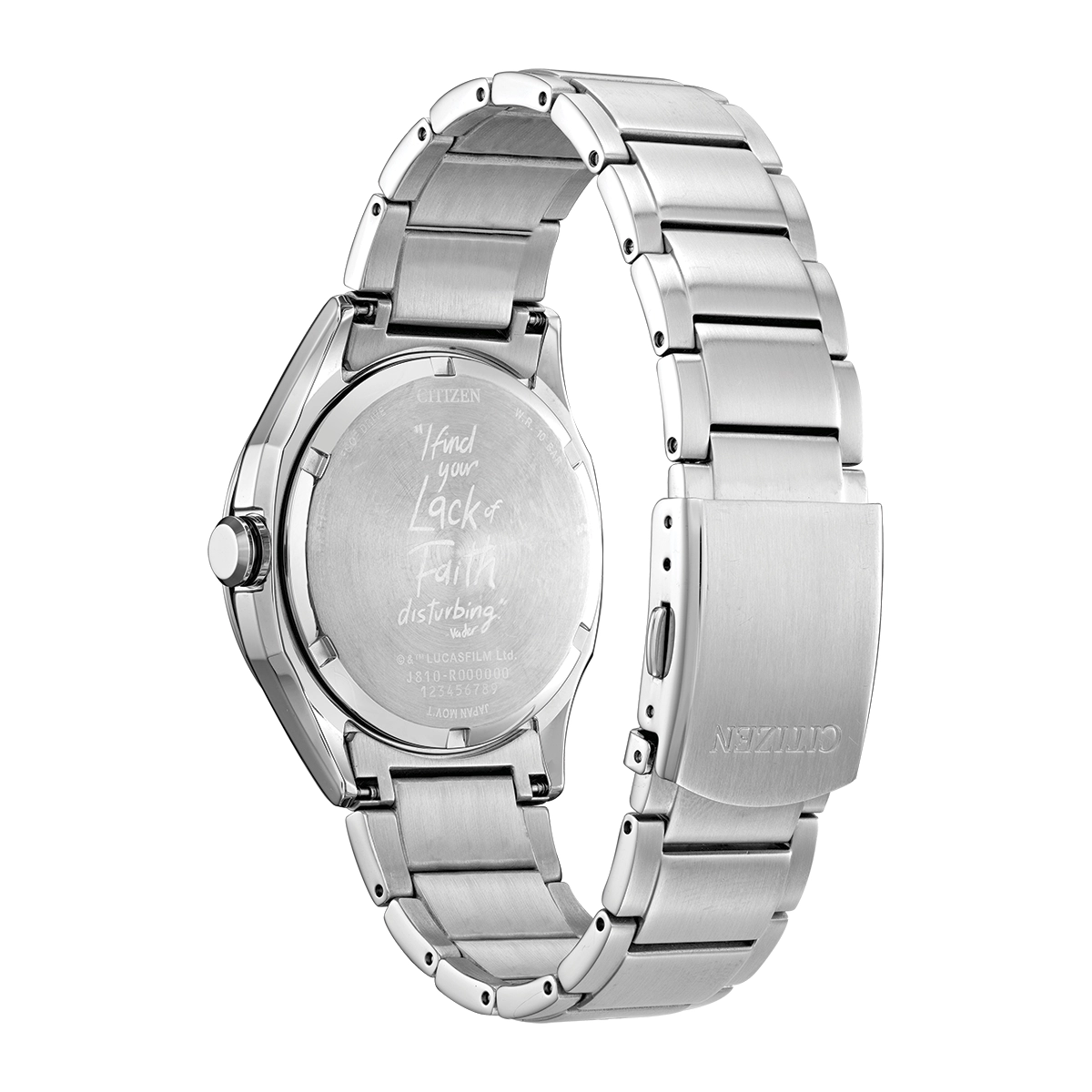 Reloj Citizen análogo, para Hombre, tablero redondo colores gris y negro, estilo puntos + arábigo, pulso acero color plateado, calendario