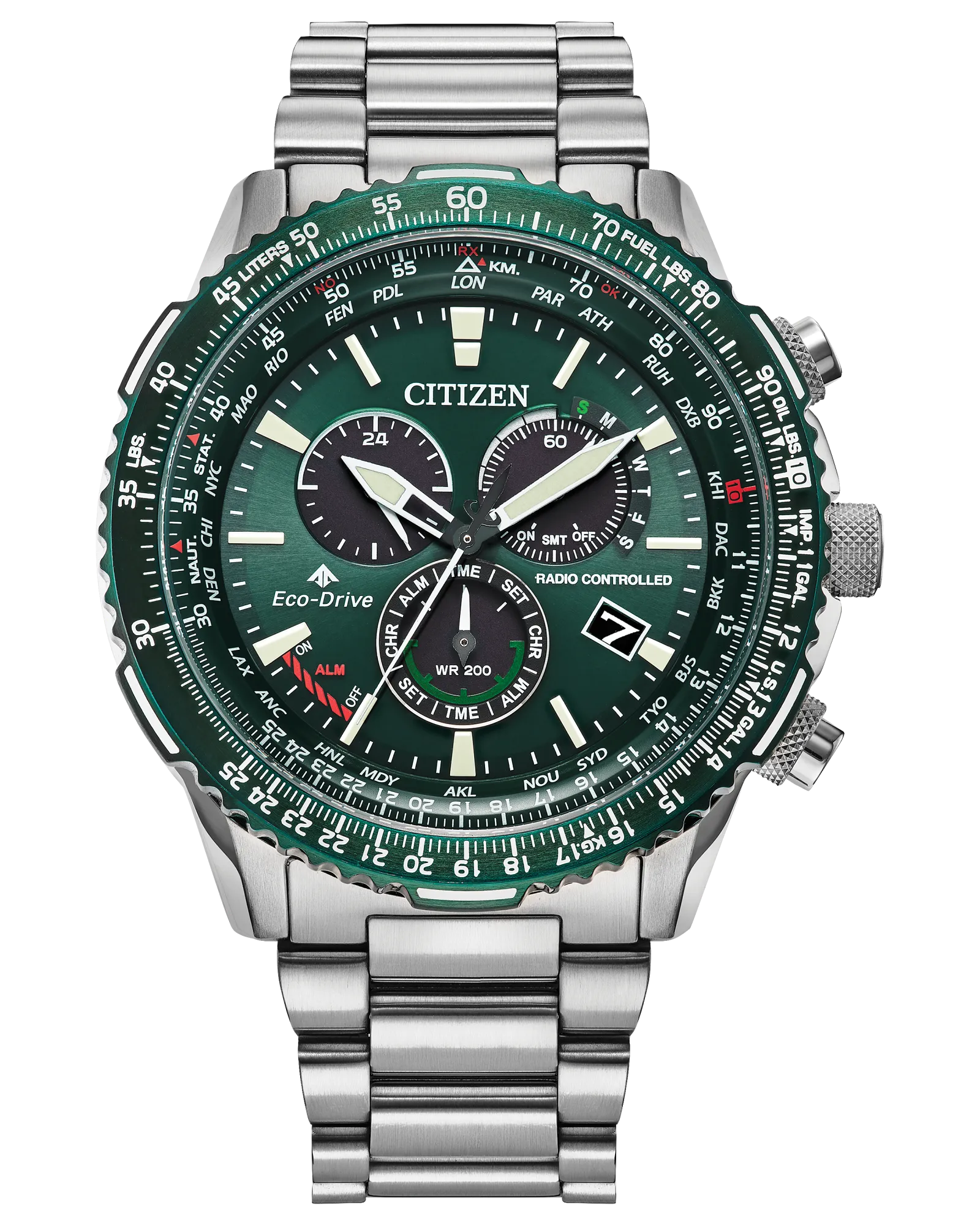 Reloj Citizen Eco-Drive con esfera verde