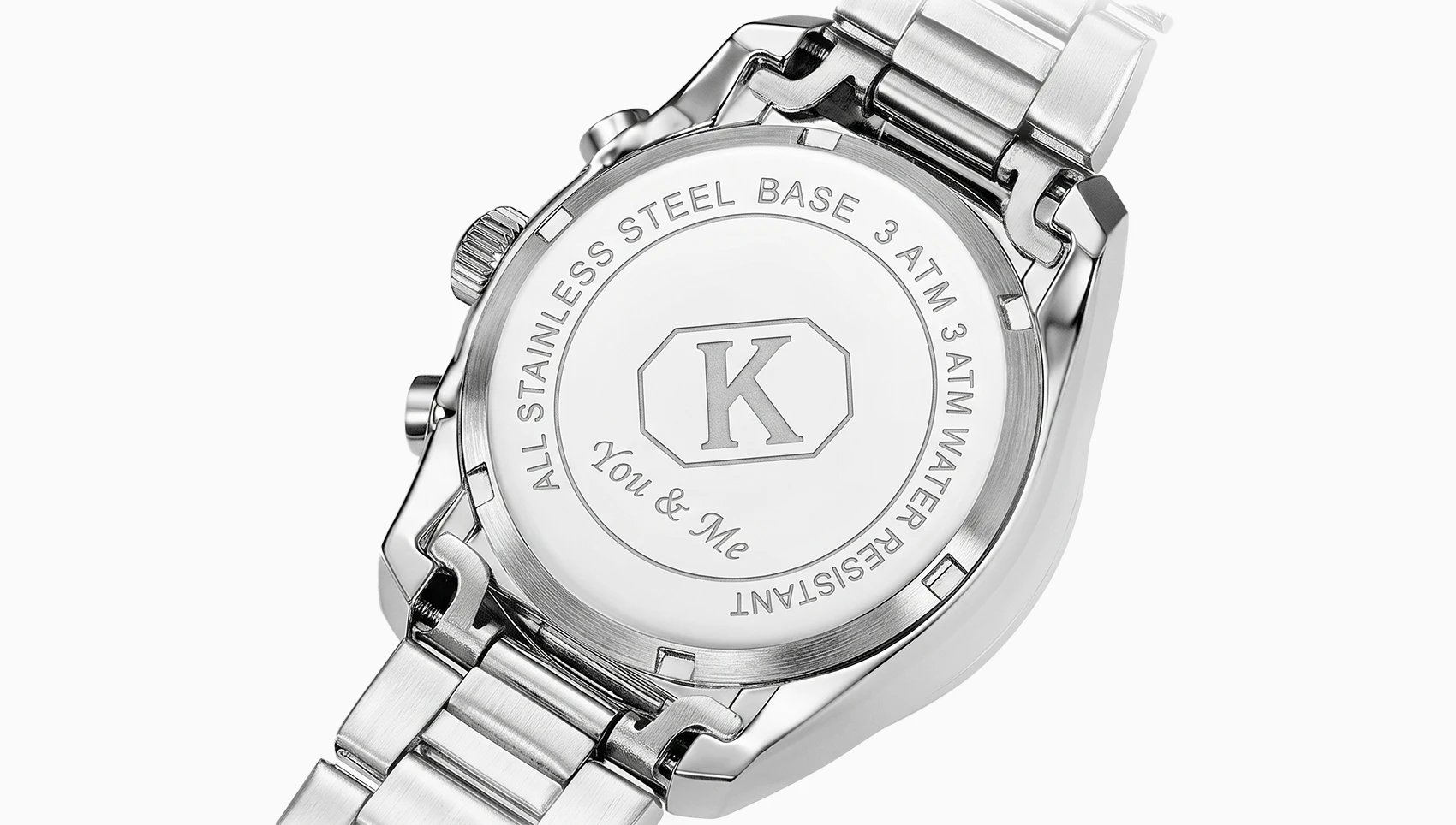Parte trasera de un reloj Festina con grabado personalizado